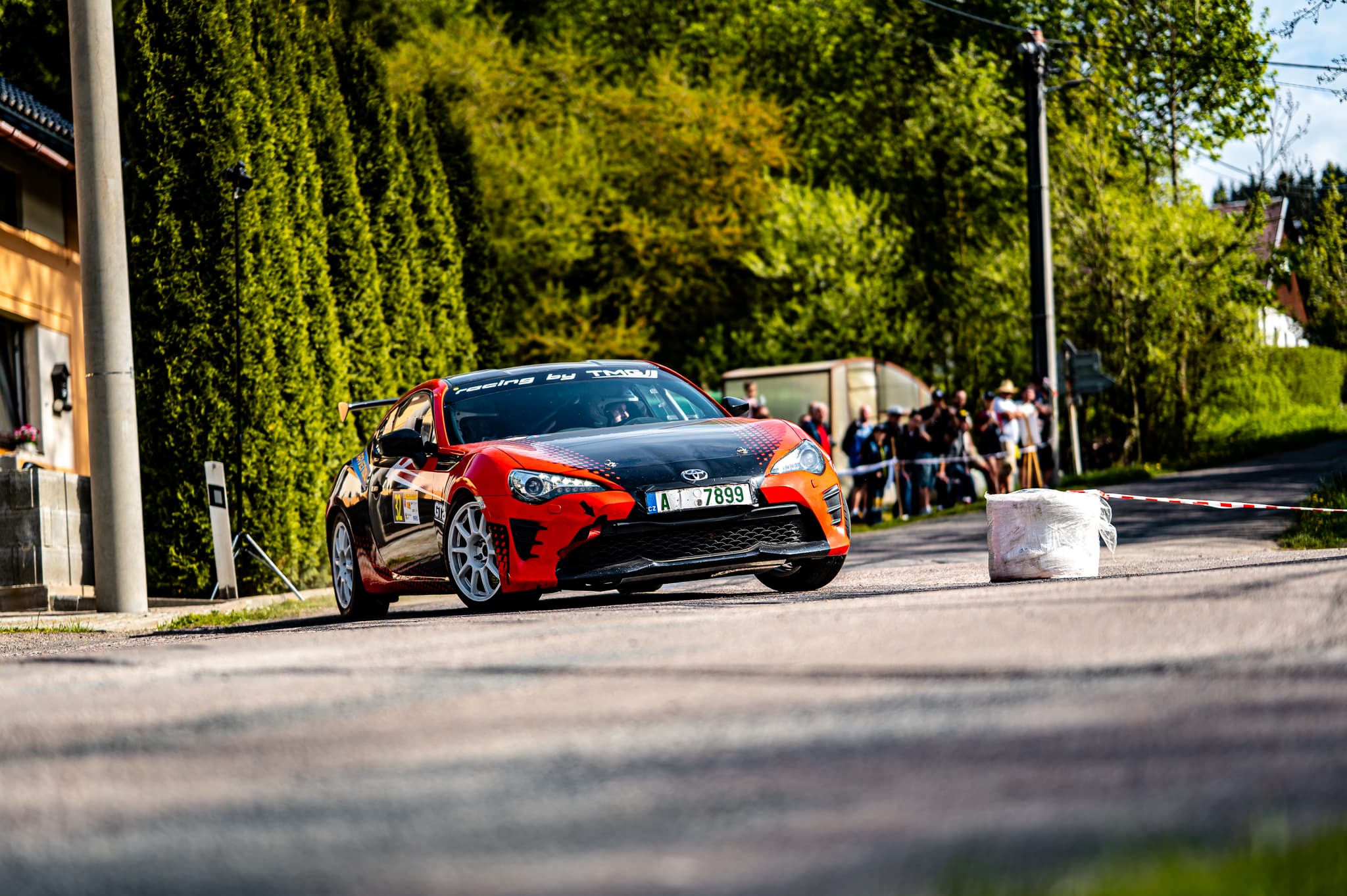 Testování na trati